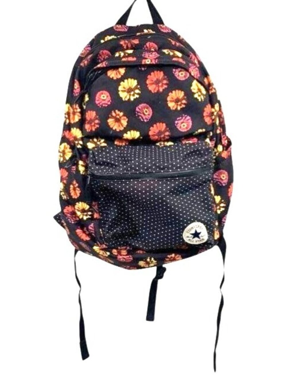 Converse Chuck Plus 1.0 Black Floral Backpack